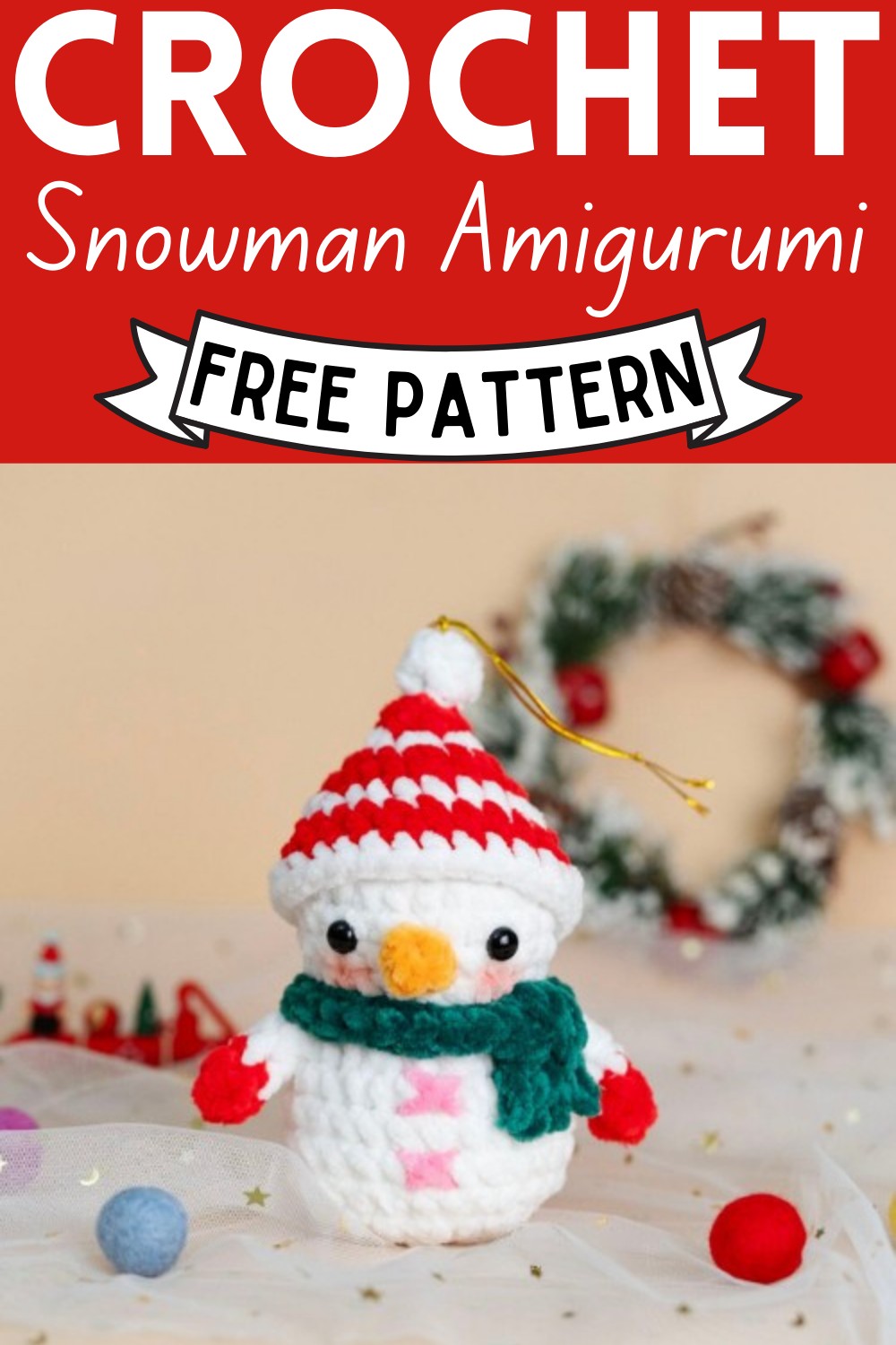 Crochet Snowman Amigurumi Pattern