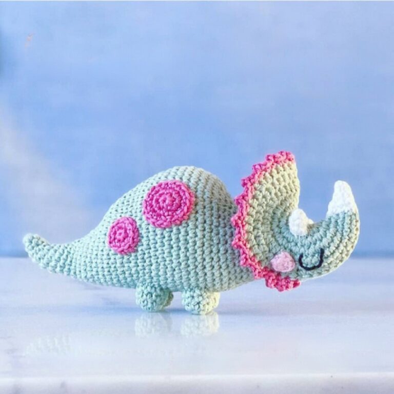 Free Crochet Triceratops Amigurumi Pattern