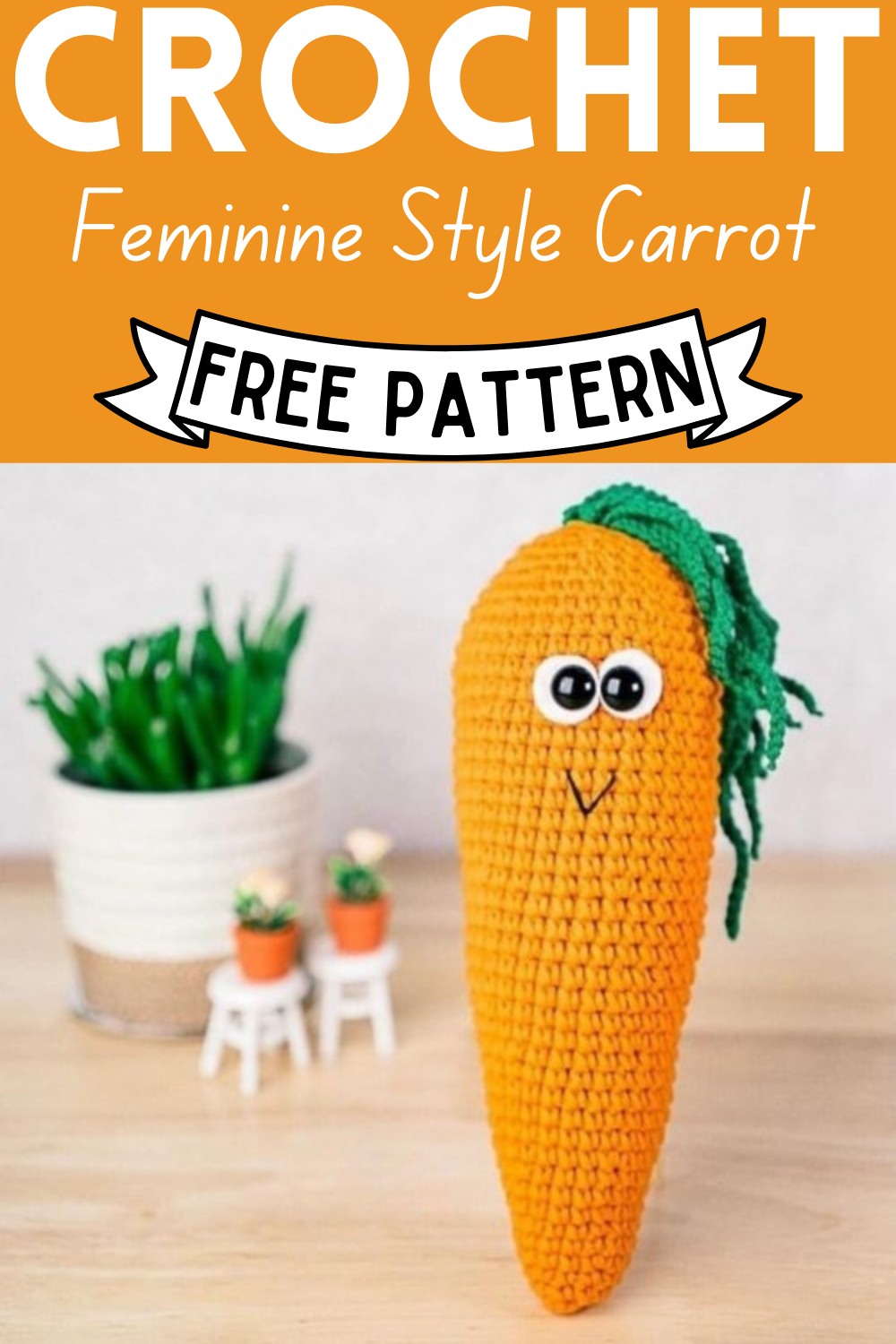 Feminine Style Crochet Carrot Pattern Free