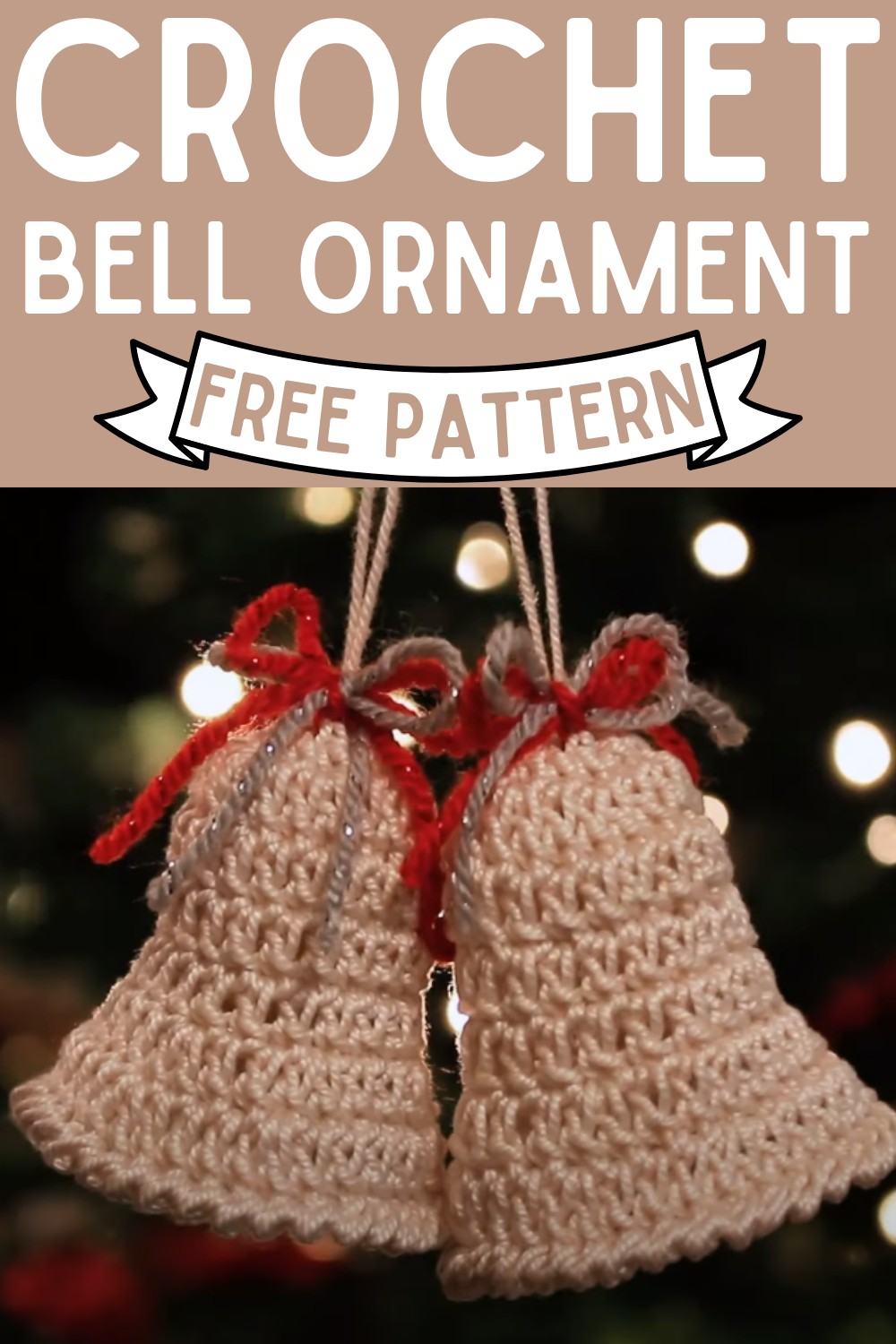 1800's Victorian Inspired Crochet Bell Ornament