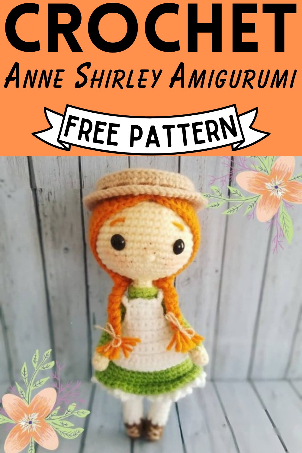 Crochet Anne Shirley Amigurumi Pattern
