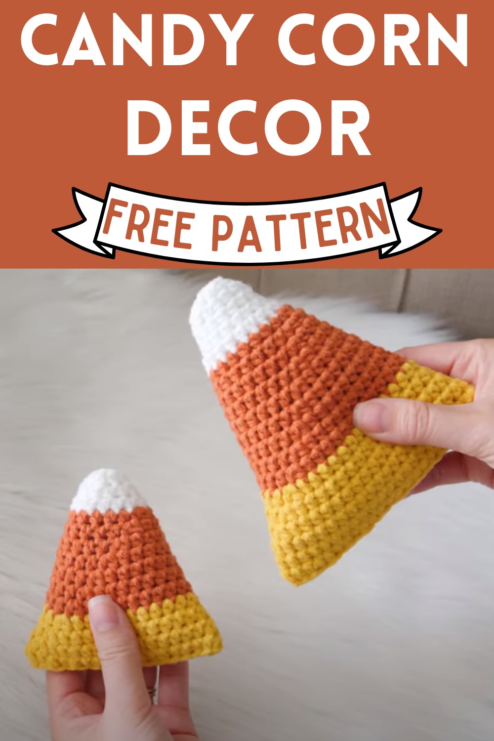 Crochet Candy Corn Decor
