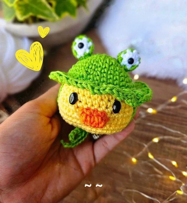 Crochet Chick Face Pattern