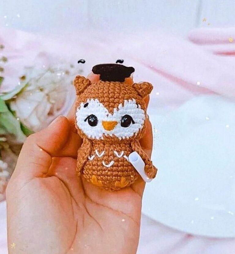 Crochet Couple Of Graduated Owls