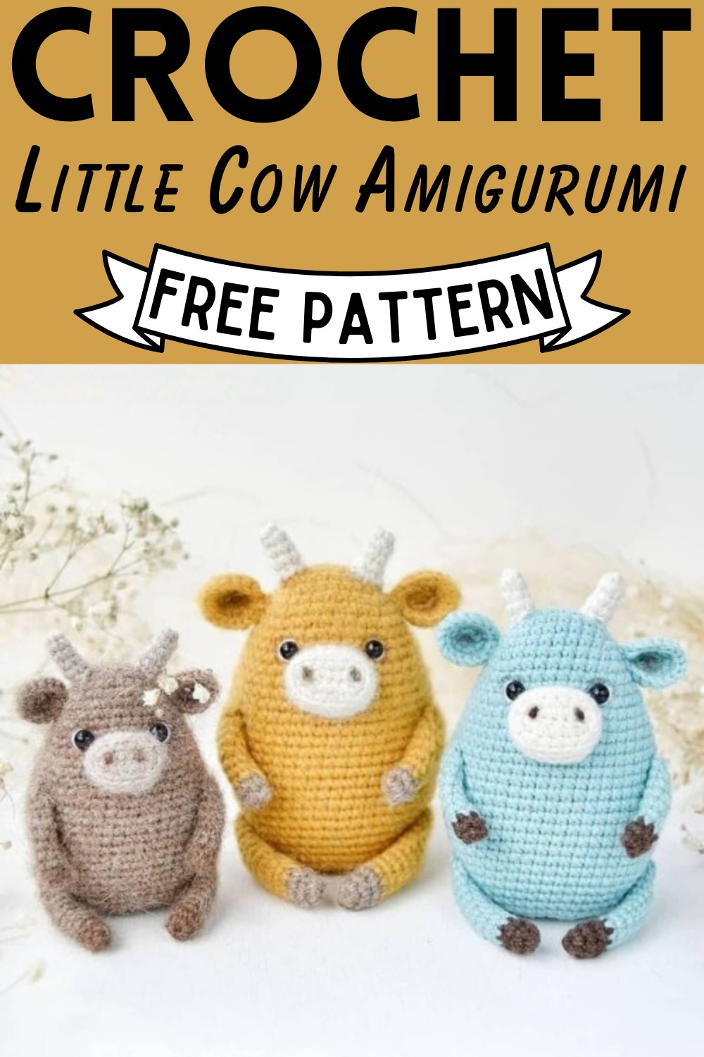 Crochet Little Cow Amigurumi Pattern