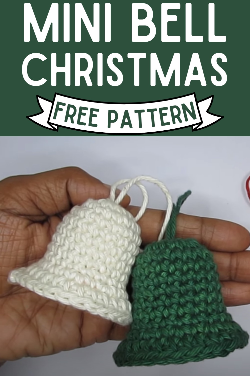 Crochet Mini Christmas Bells for Beginners