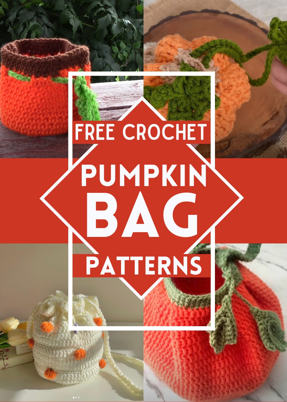 Crochet Pumpkin Bag Patterns