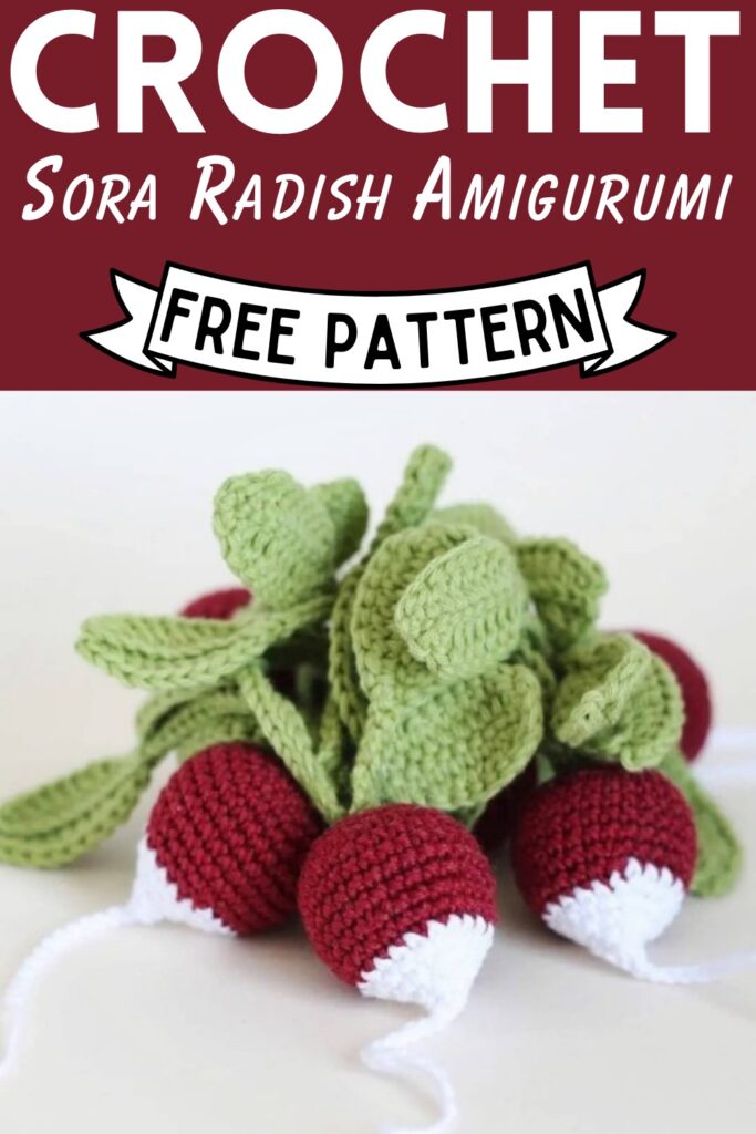 Crochet Sora Radish Amigurumi Pattern Free - Clairea Belle Makes
