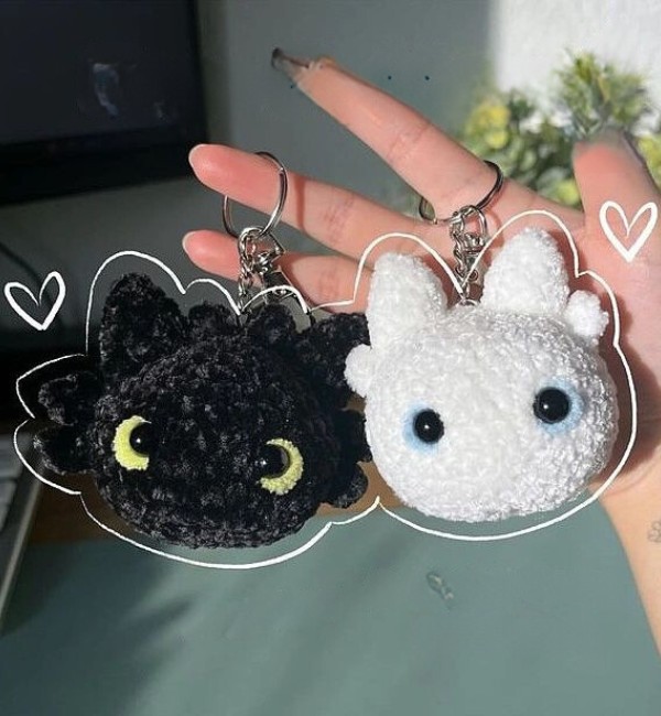 Crochet Toothless And Light Furry