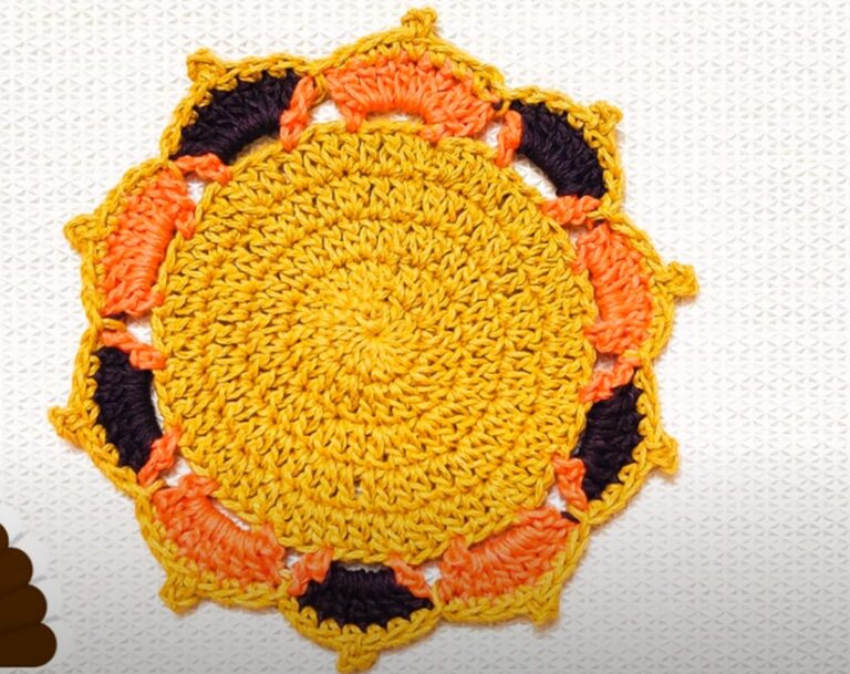 Crochet Turkey Coaster