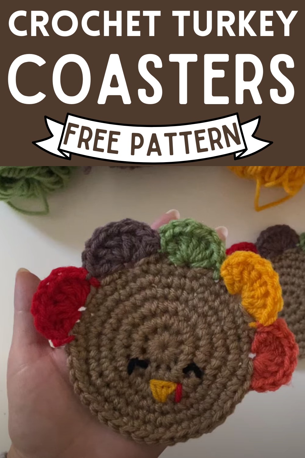Crochet Turkey Coasters