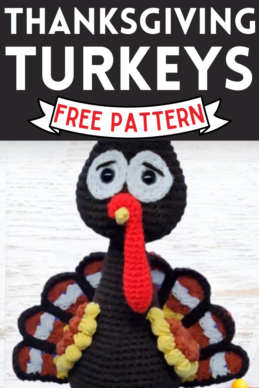 Crocheted Thanksgiving Turkeys