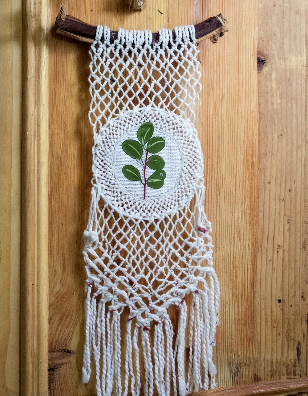 DIY Botanical Illustration Macrame Wall Hanging 1