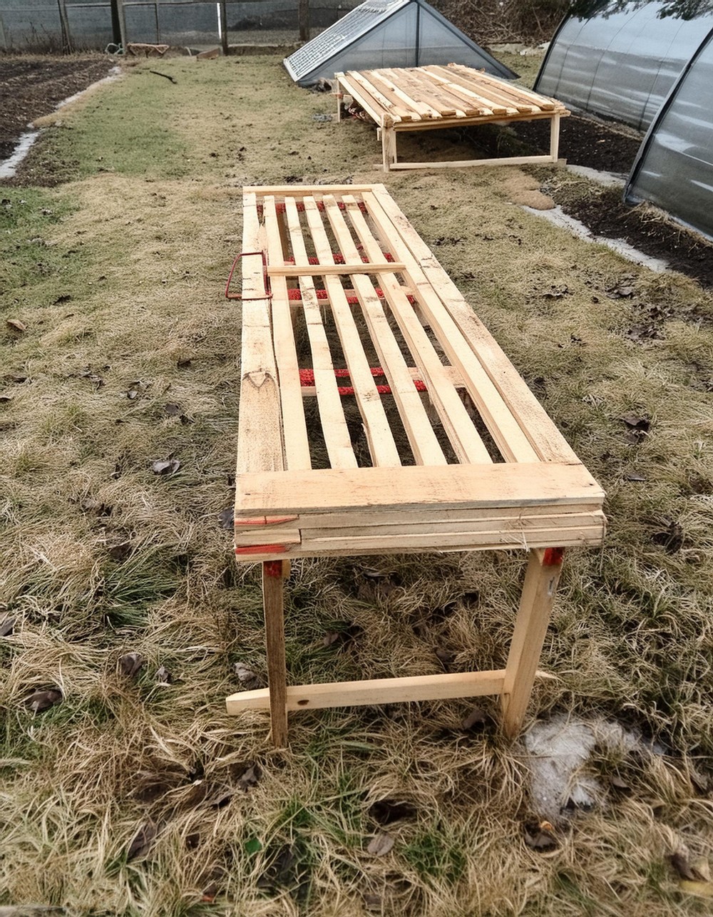 DIY Greenhouse Bench Project 3
