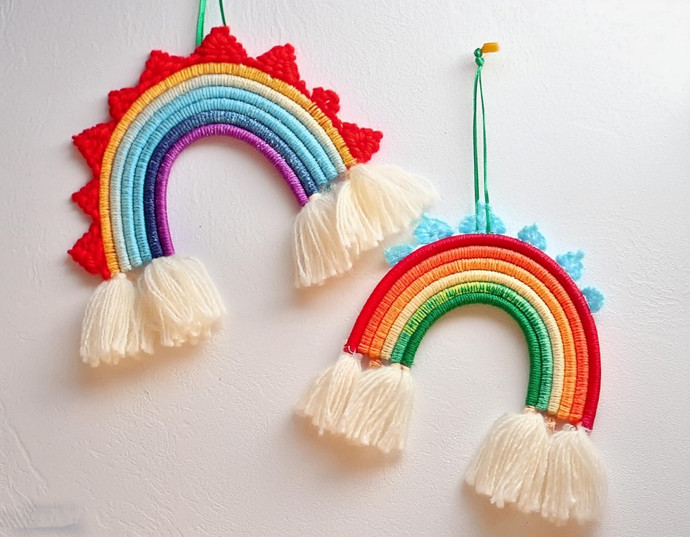 DIY Rainbow Wall Decor 1