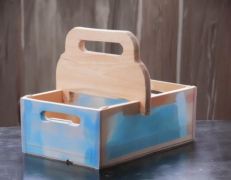 DIY Wooden Cleaning Caddy 4