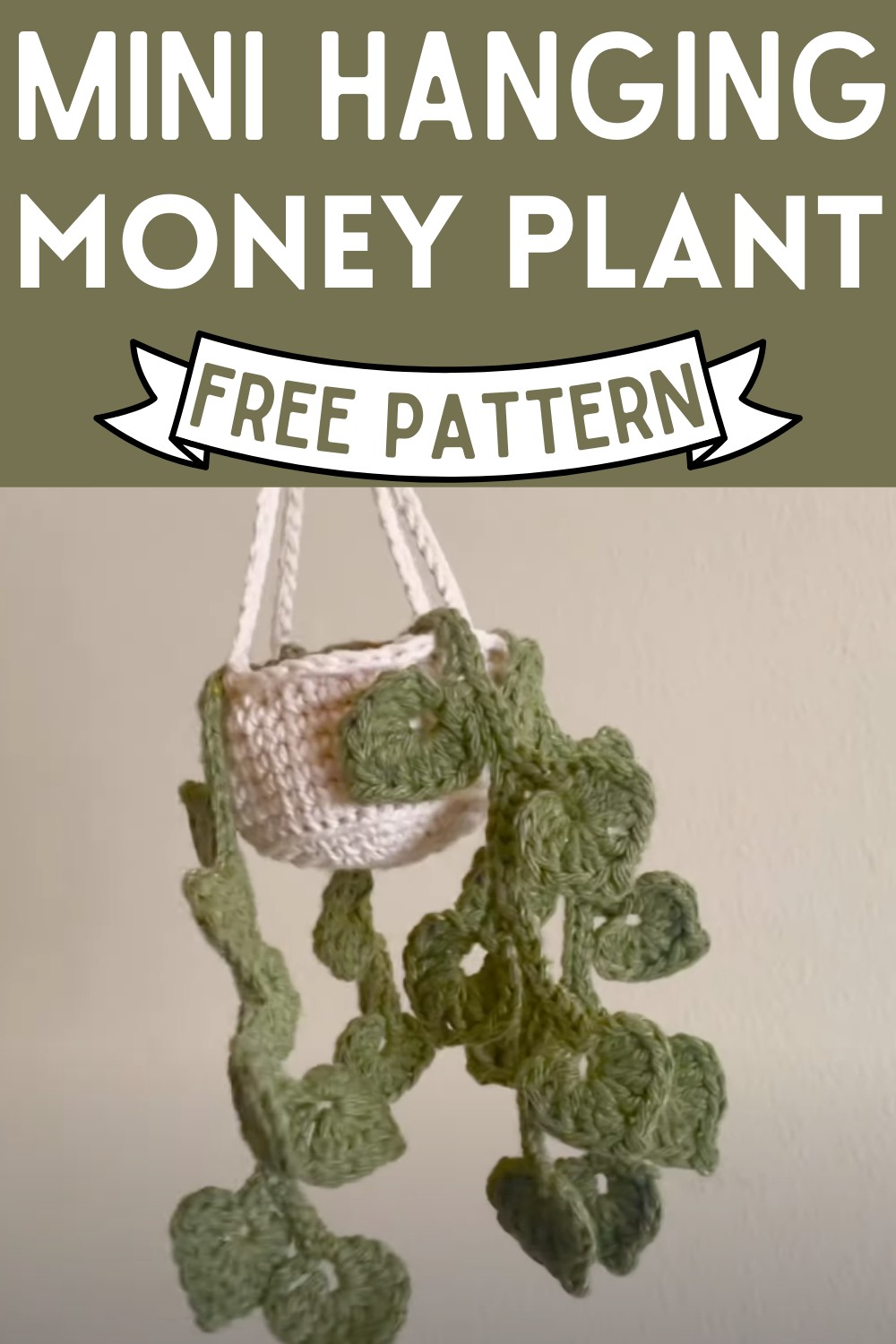 EASY Crochet Mini Hanging Money Plant