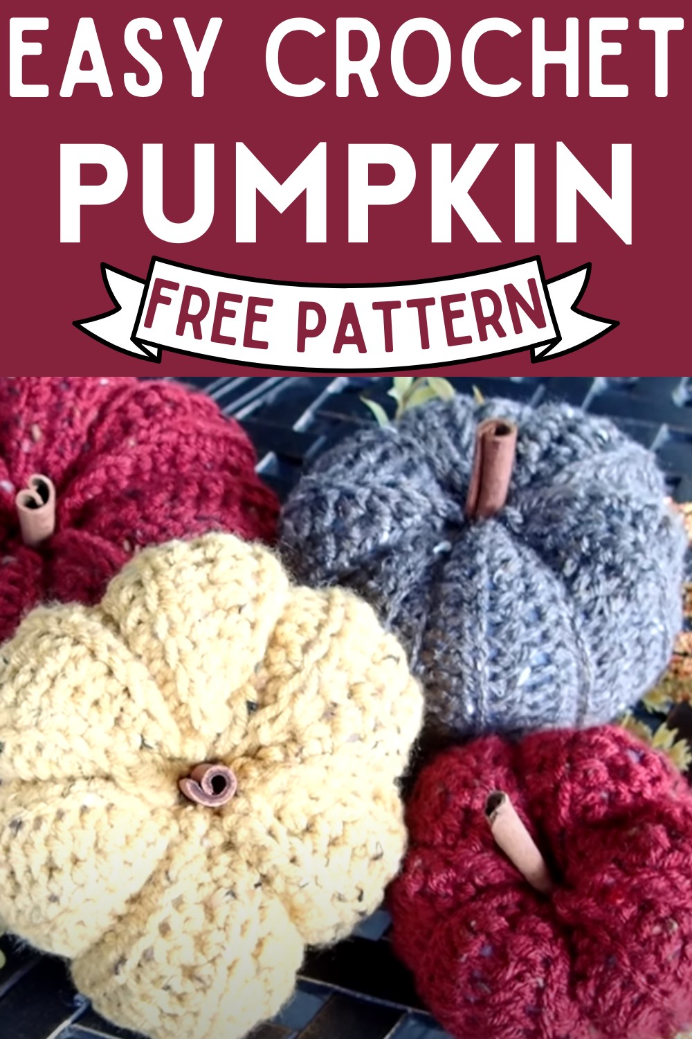 Easy Crochet Pumpkin Tutorial