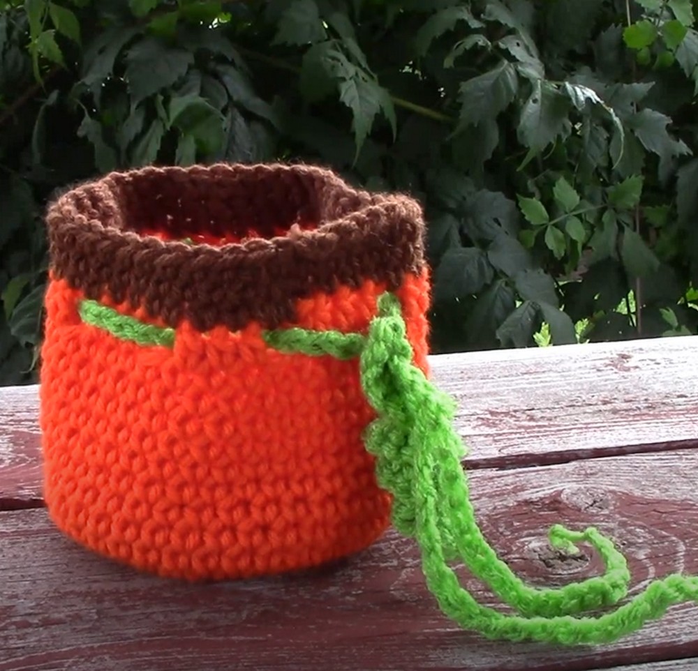 Free Crochet Pumpkin Bag