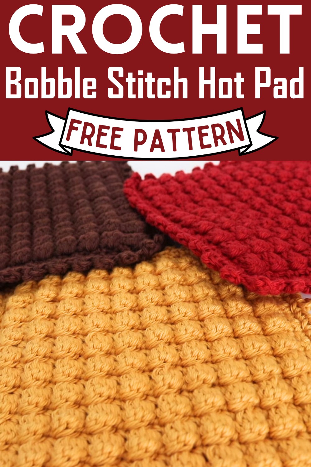 Bobble Stitch Hot Pad
