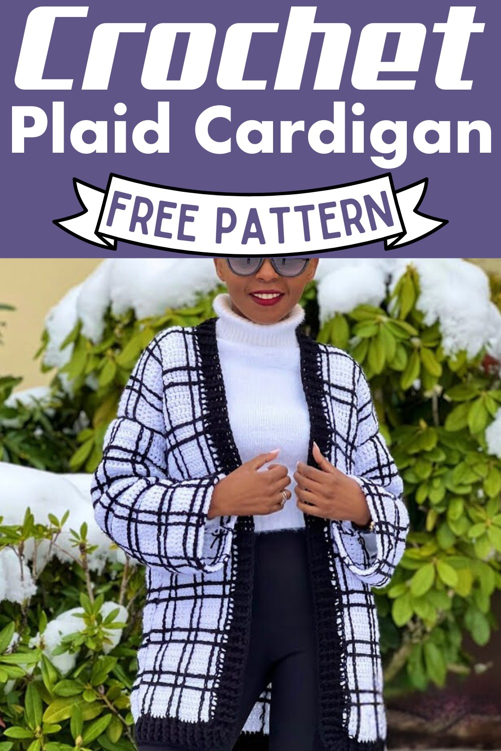 Crochet A Plaid Cardigan