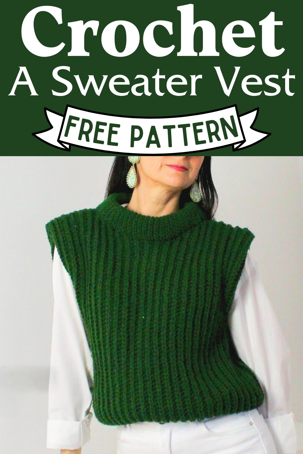 Crochet A Sweater Vest Pattern