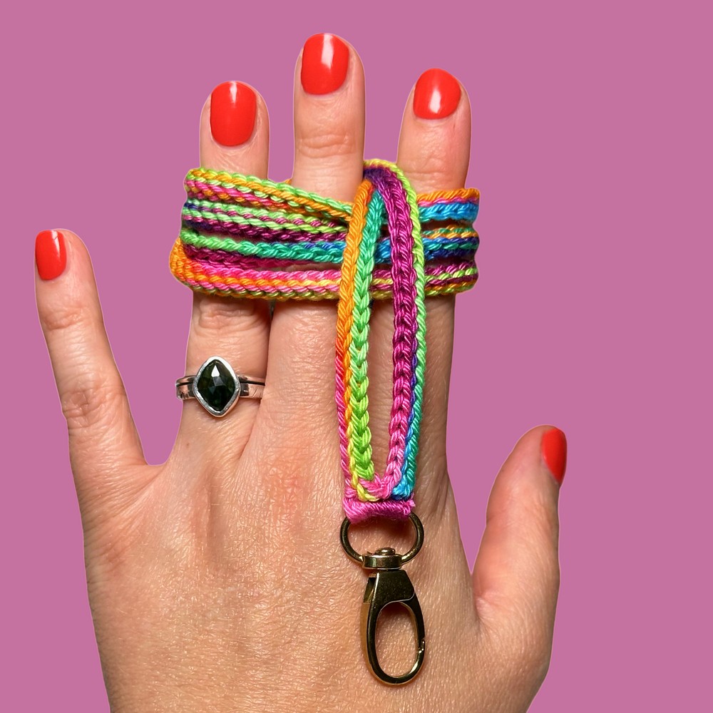 Crochet Armadillo Lanyard Pattern
