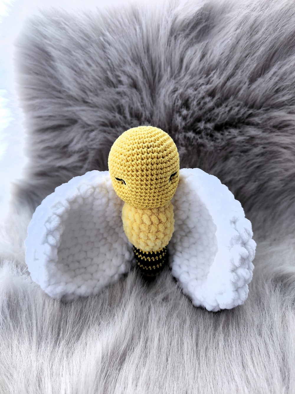 Crochet Baby Bee Lovey Pattern