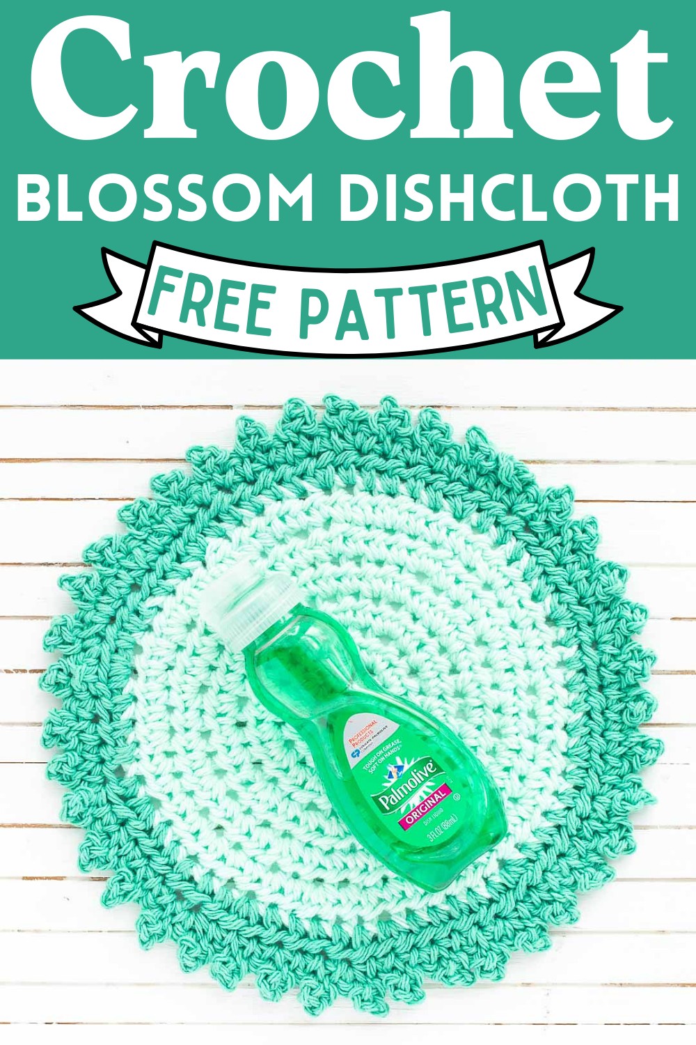 Crochet Blossom Dishcloth Pattern
