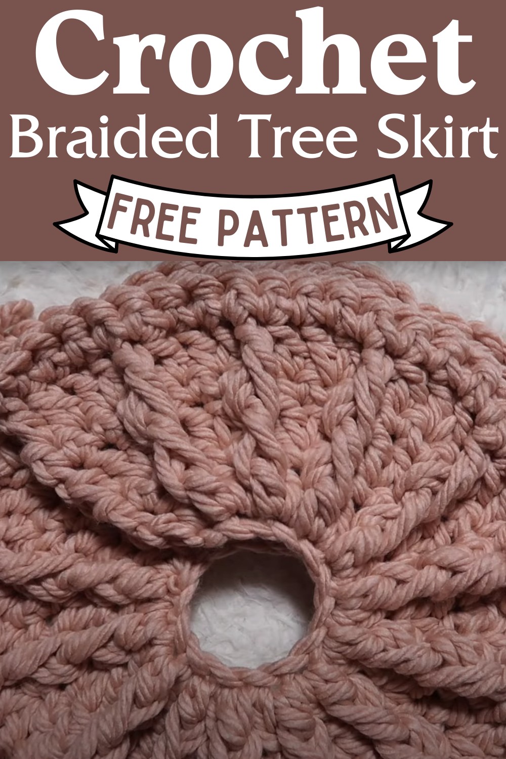 Crochet Braided Tree Skirt
