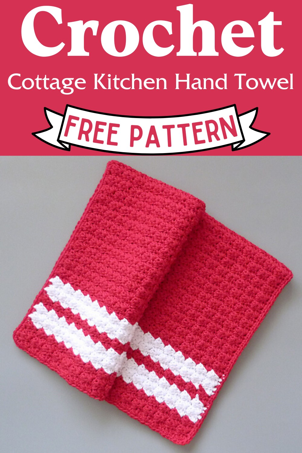 Crochet Cottage Kitchen Hand Towel Pattern