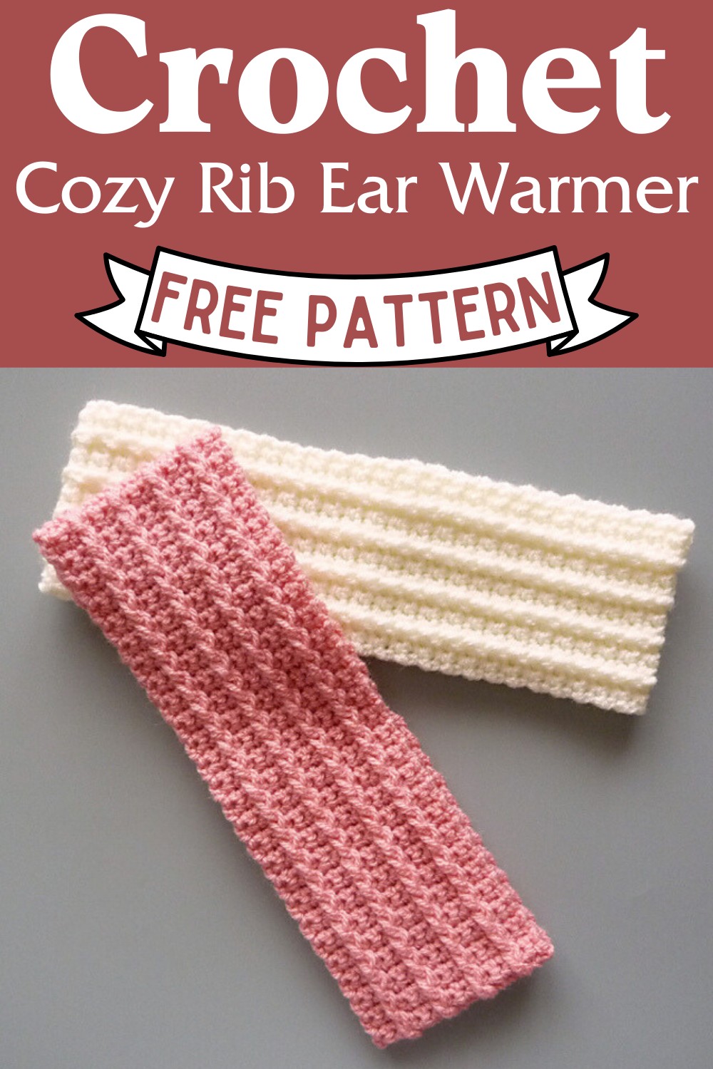 Crochet Cozy Rib Ear Warmer Pattern