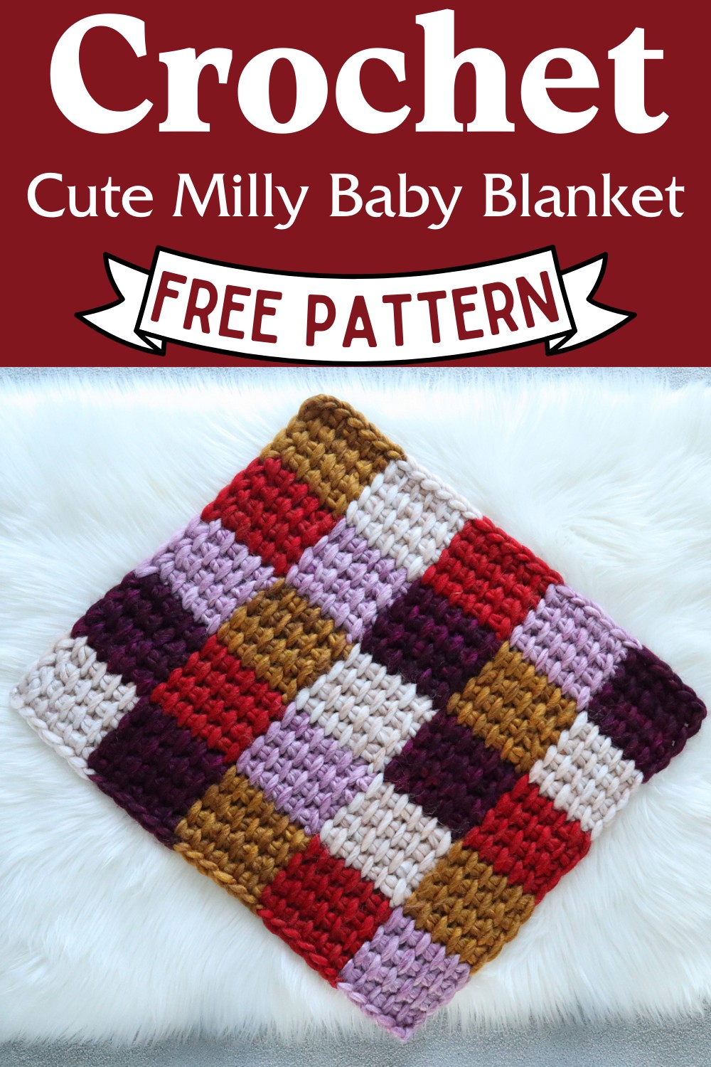 Crochet Cute Milly Baby Blanket Pattern