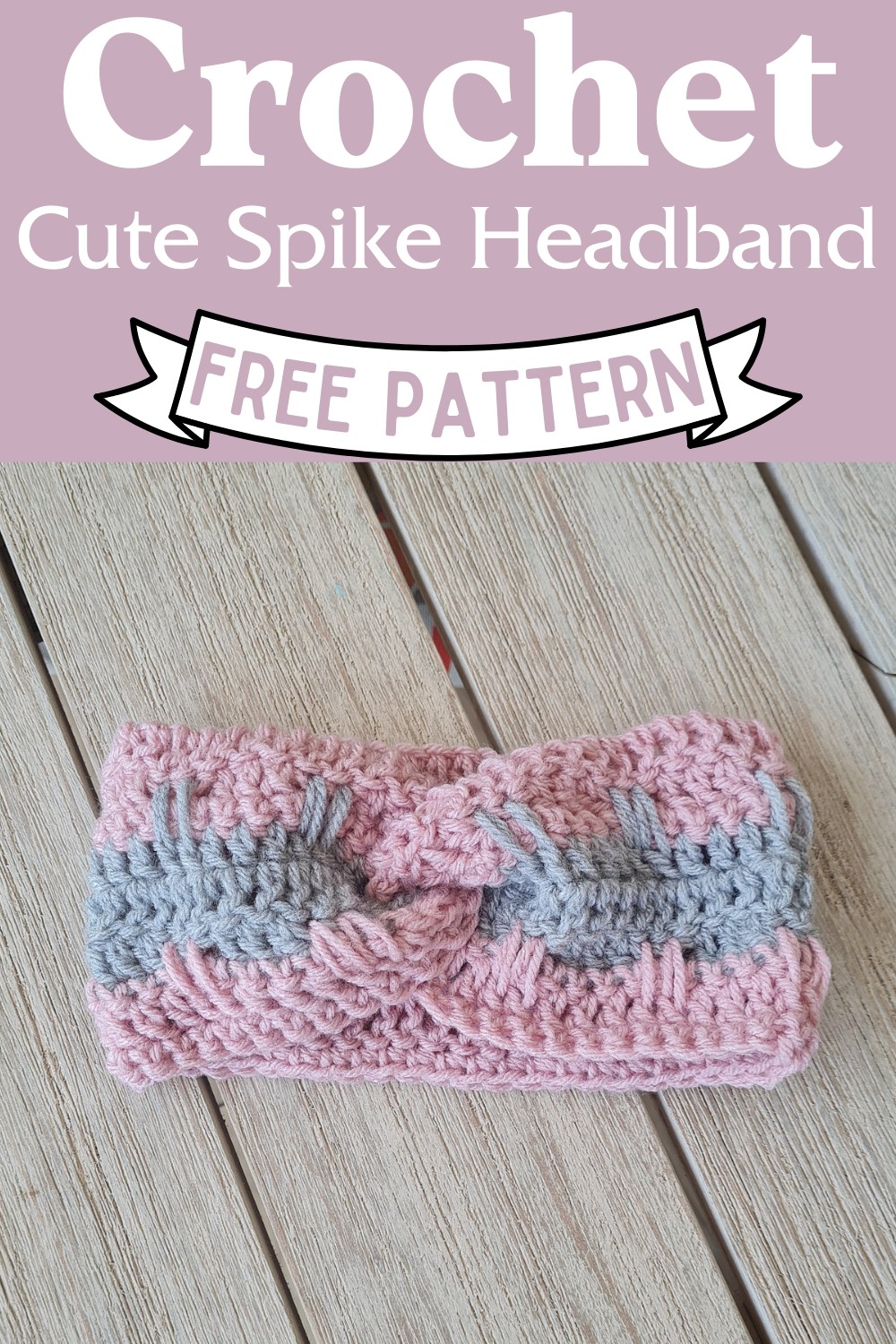 Crochet Cute Spike Headband Pattern