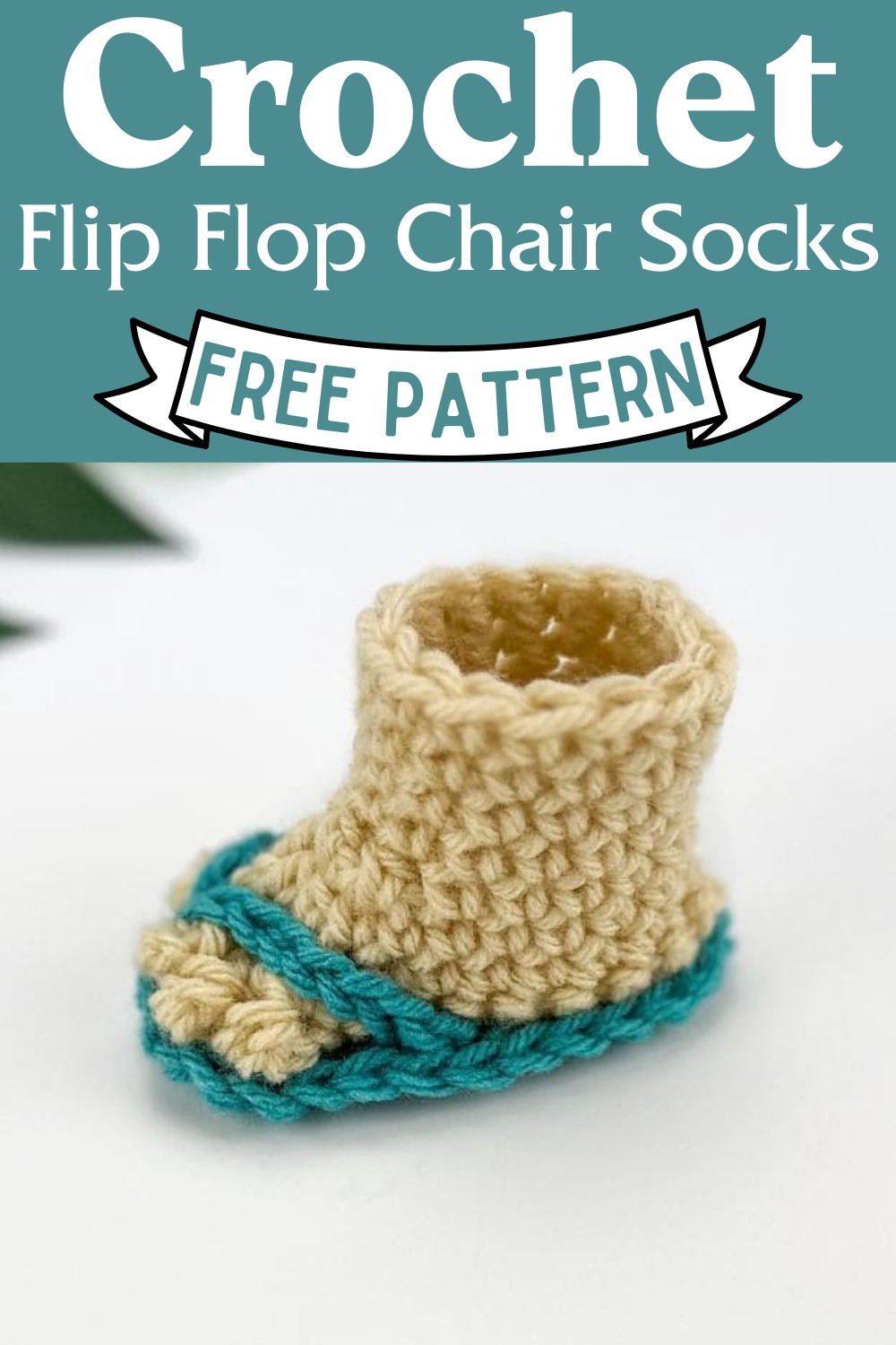 Crochet Flip Flop Chair Socks Pattern