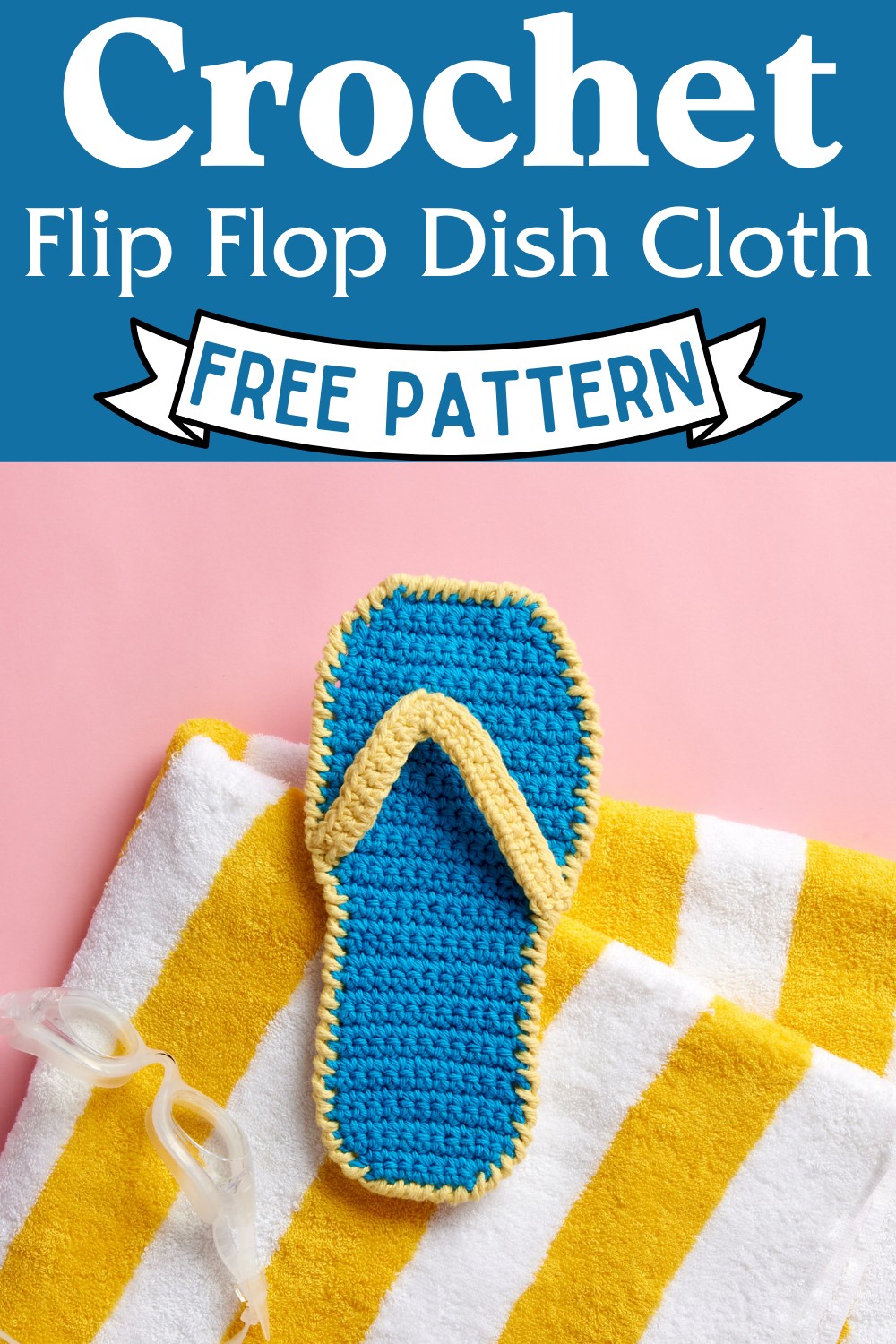 Crochet Flip Flop Dish Cloth Pattern