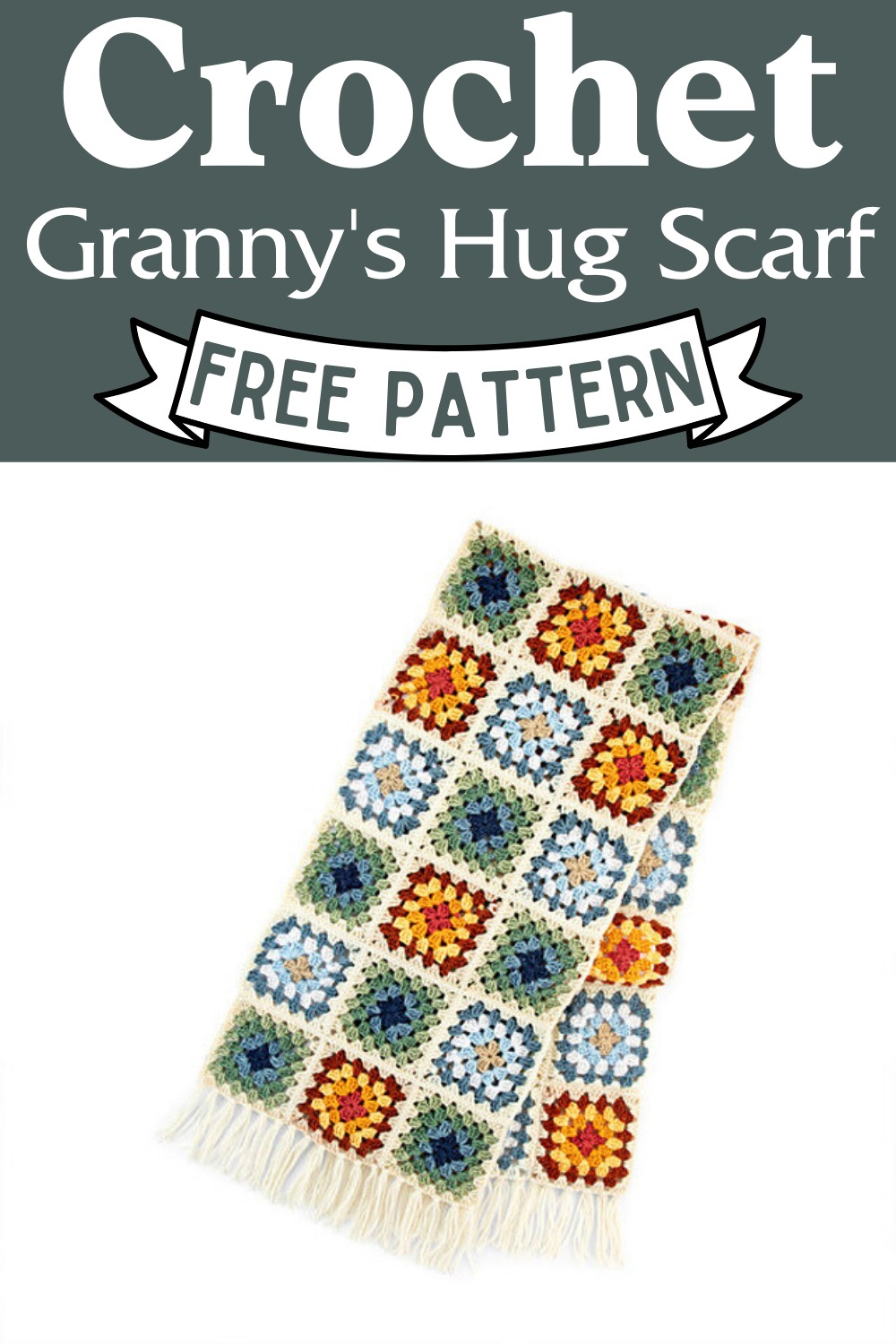 Crochet Granny's Hug Scarf Pattern