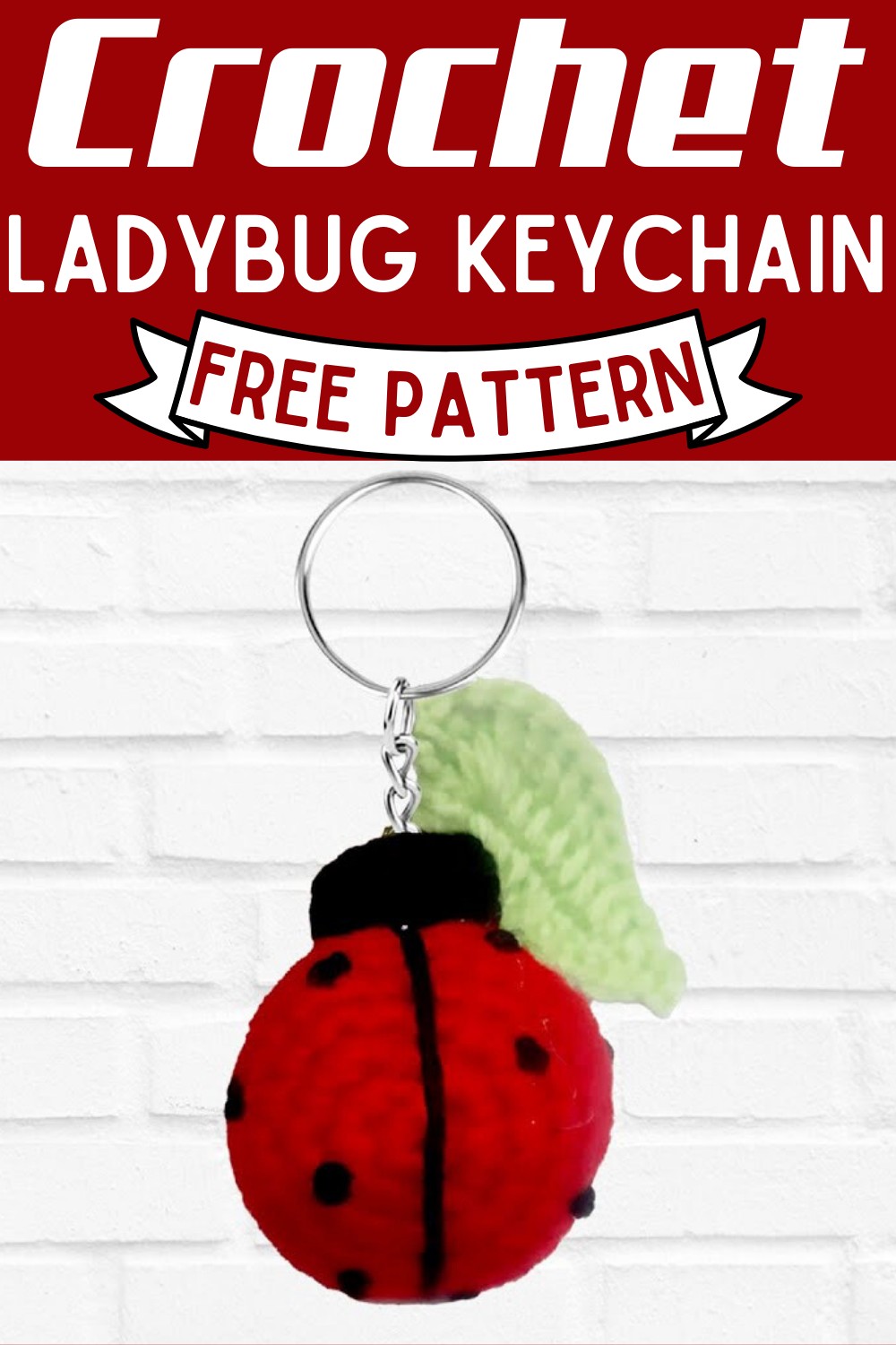 Crochet Ladybug Keychain