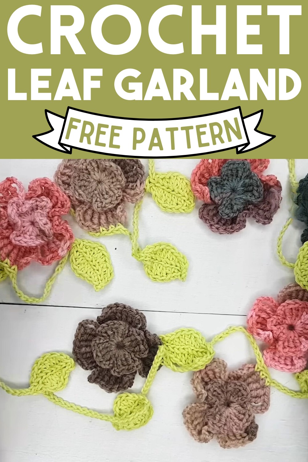 Crochet Leaf Garland