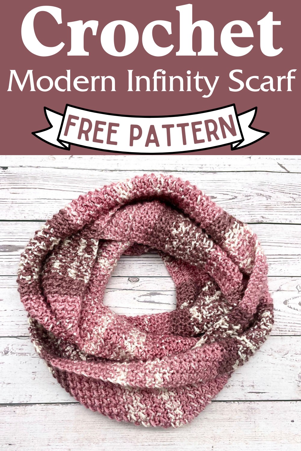 Crochet Modern Infinity Scarf Pattern