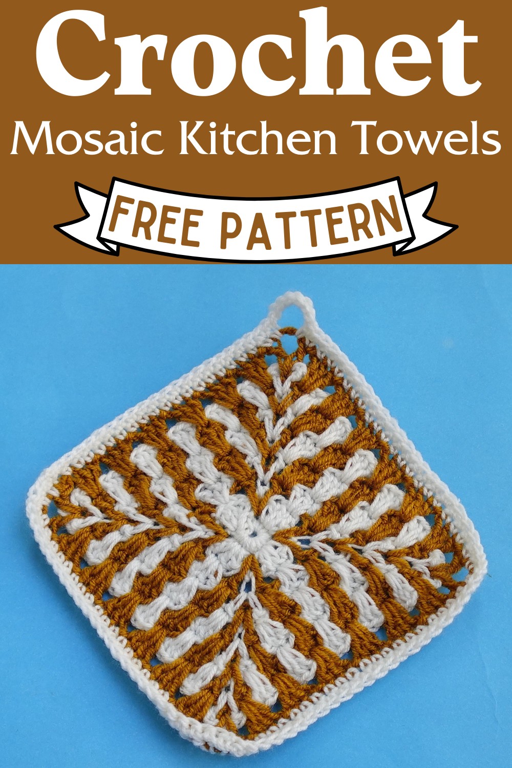 Crochet Mosaic Kitchen Towels Pattern