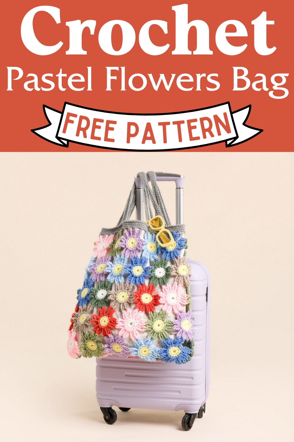 Crochet Pastel Flowers Bag Pattern
