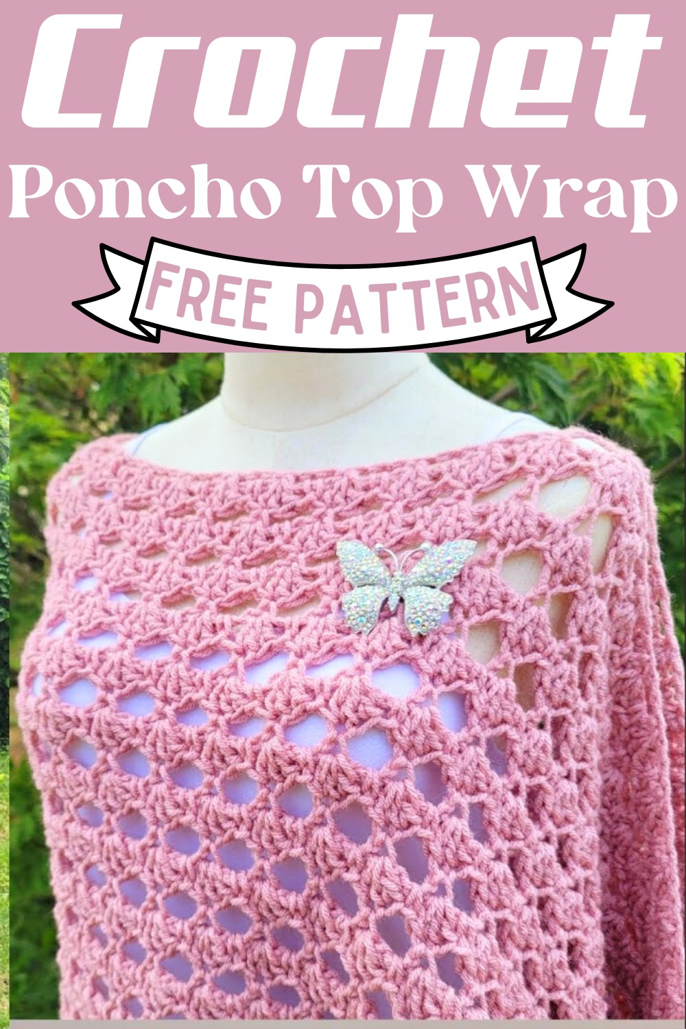 Crochet Poncho Top Wrap