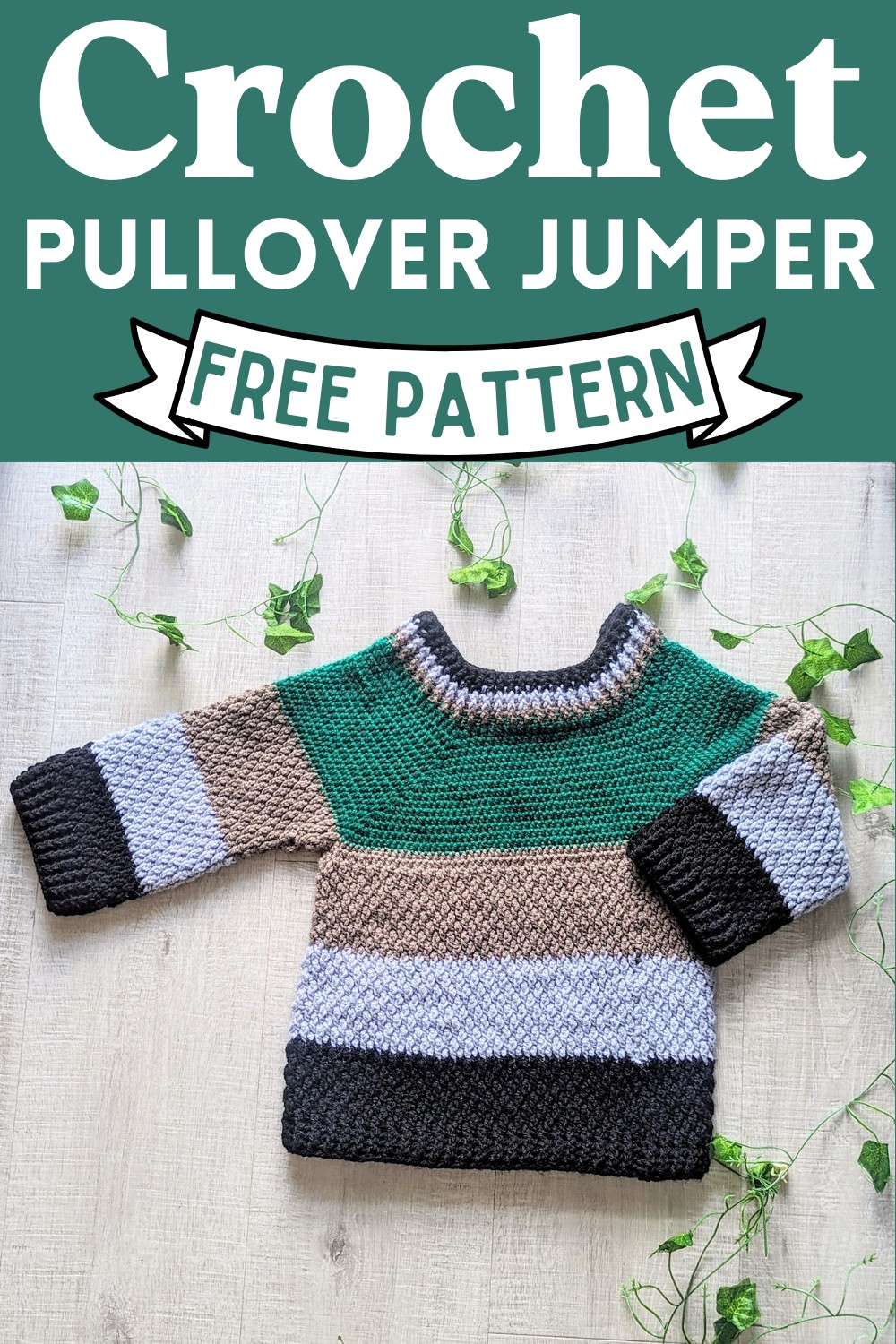 Crochet Pullover Jumper Pattern