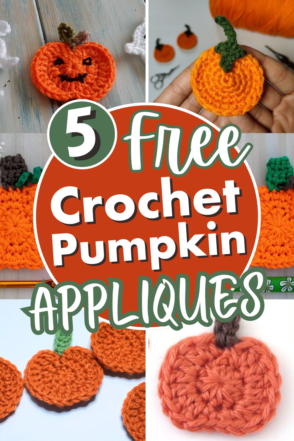 Crochet Pumpkin Applique Patterns