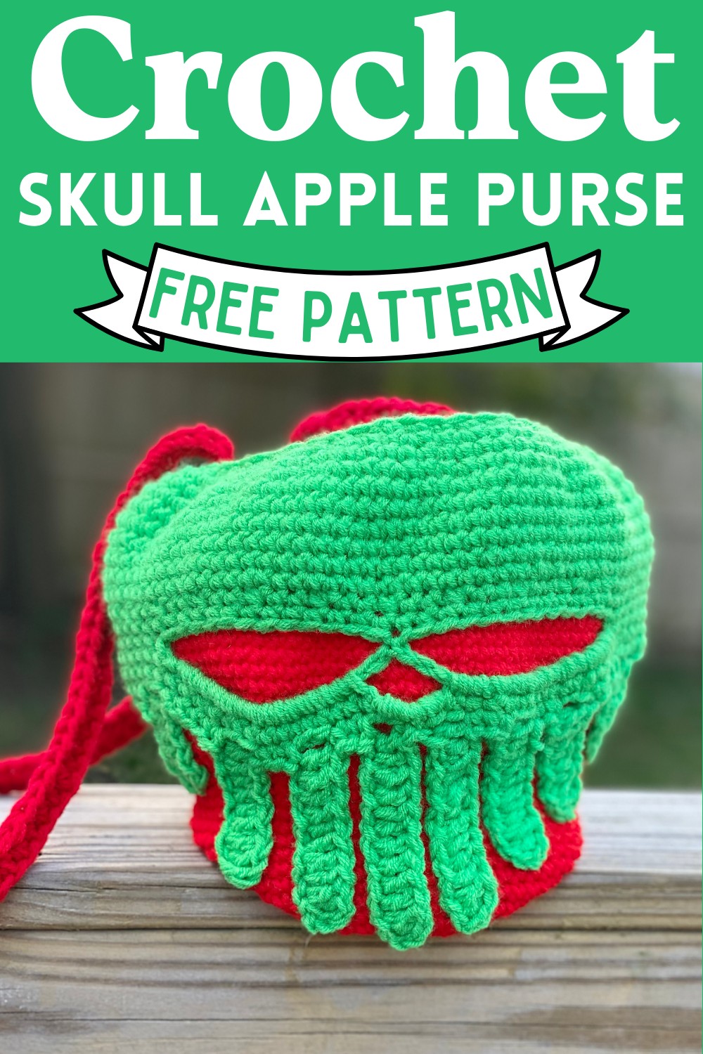 Crochet Skull Apple Purse Pattern