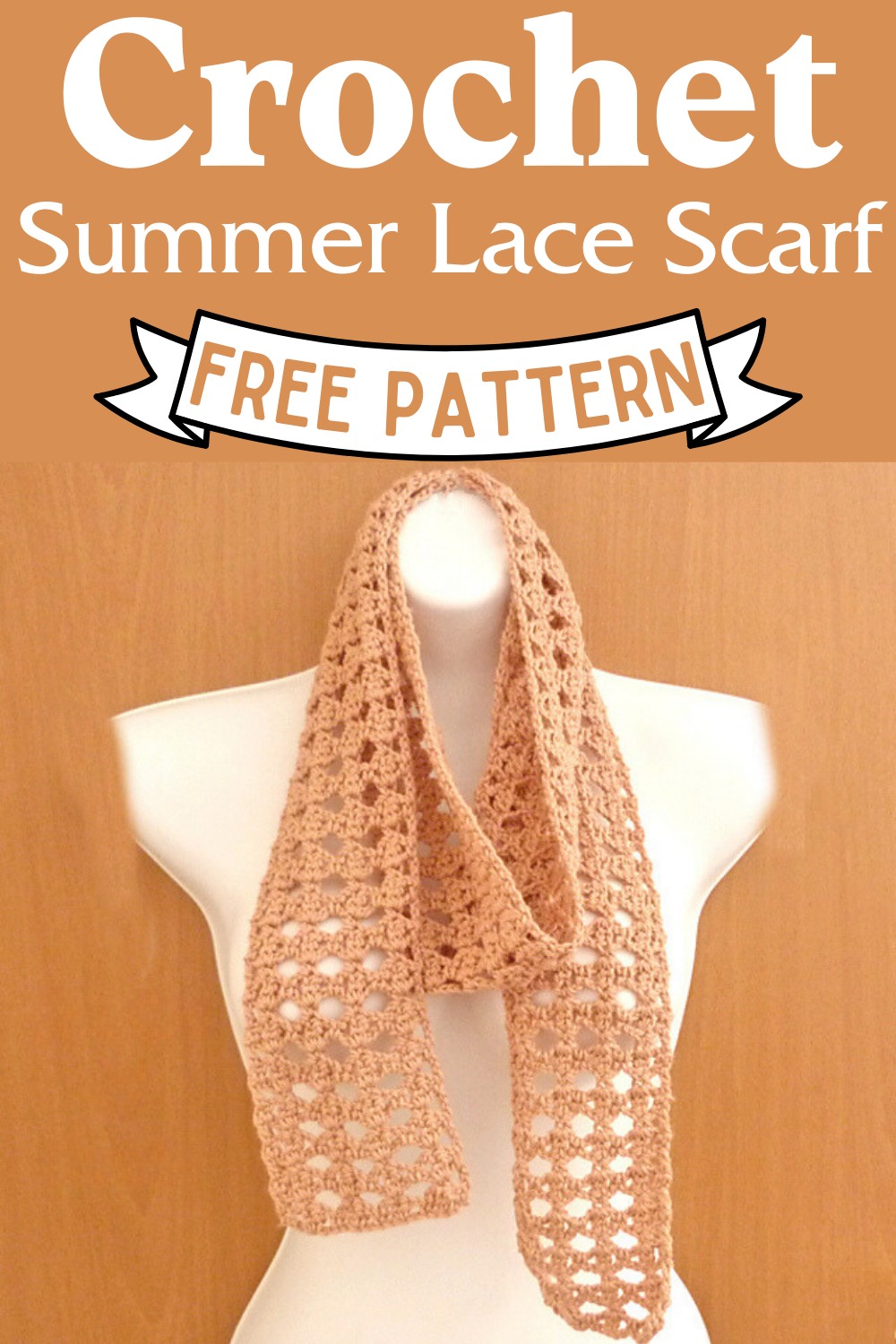 Crochet Summer Lace Scarf Pattern