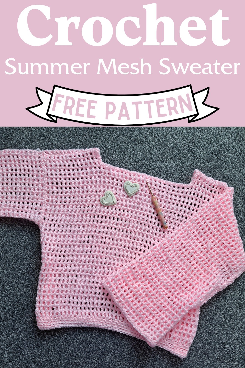 Crochet Summer Mesh Sweater Pattern