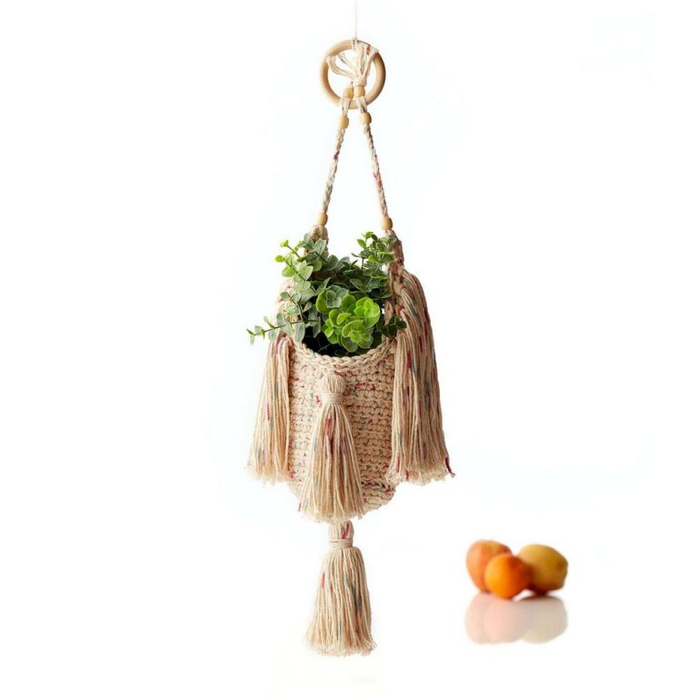 Crochet Tasseled Plant Hanger Pattern