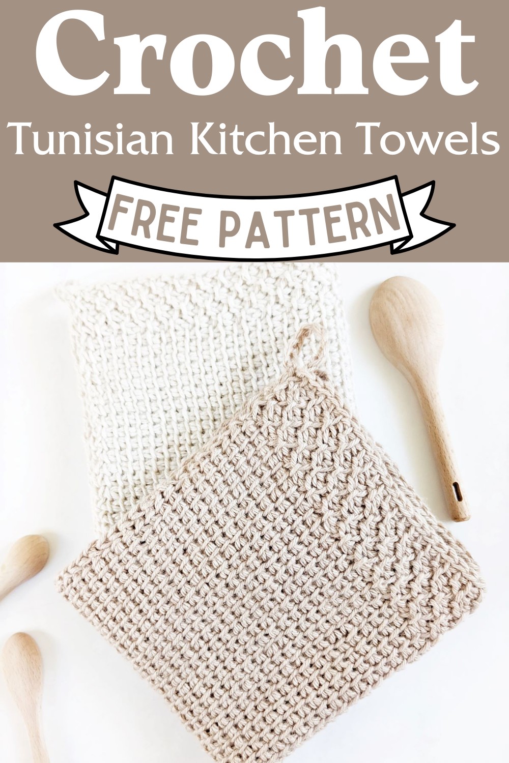 Crochet Tunisian Kitchen Towels Pattern